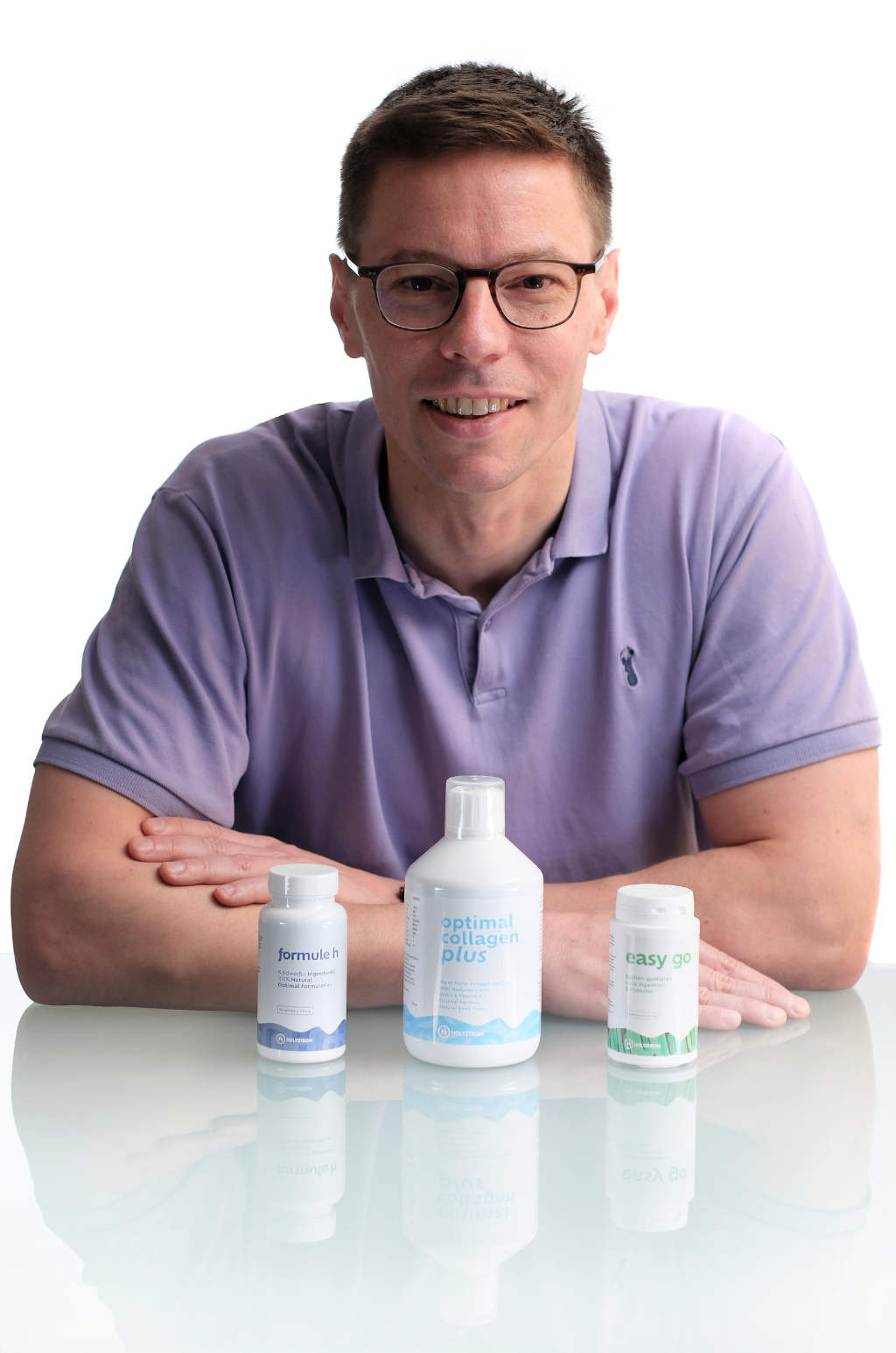 Mel Colmant - fondateur d'Holystrom avec les compléments alimentaires de la marque